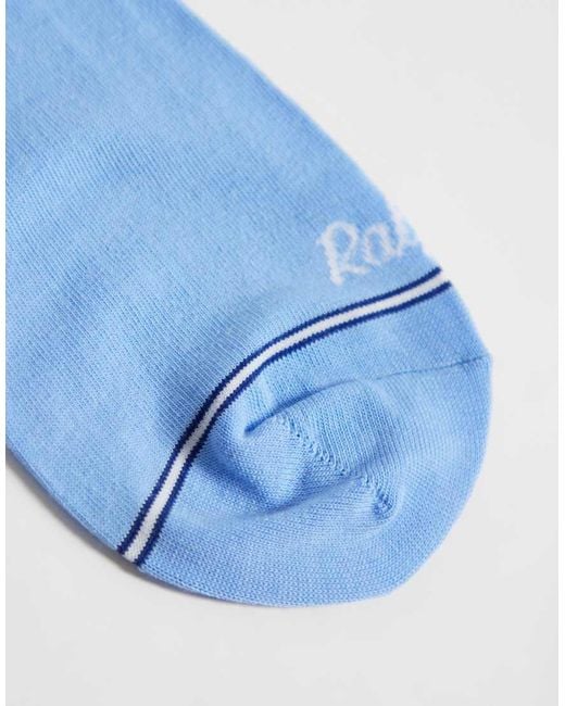 Polo Ralph Lauren Blue Logo Bear Sock