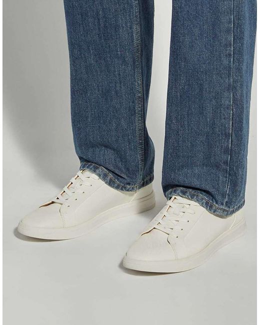 Dune White Traces Trainers for men