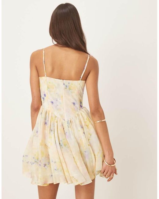 Bardot Natural Ashta Corset Mini Dress