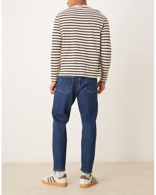 Mango Blue Tapered Jean for men