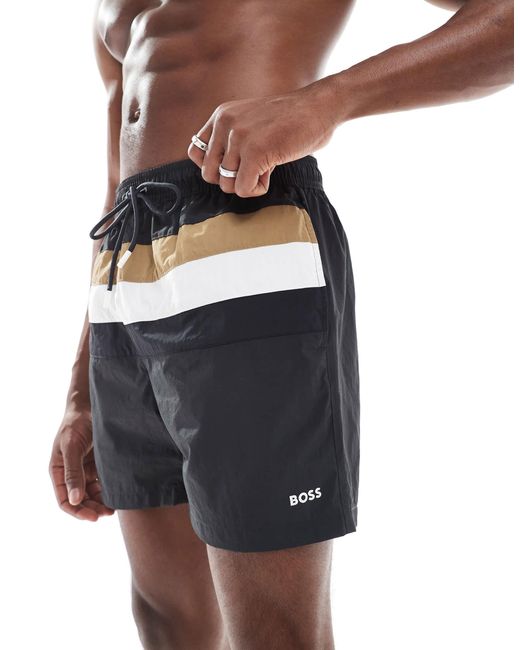 Boss Boss – luis – badeshorts in Gray für Herren