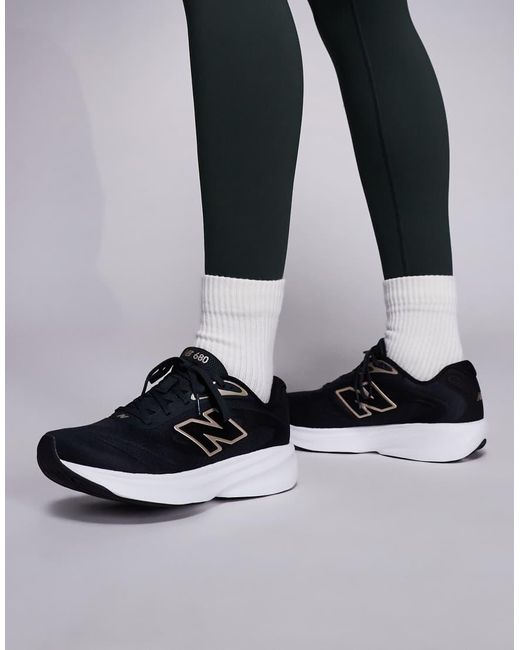 New Balance Black 680 Running Trainers
