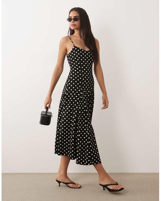 Mango Black Strappy Maxi Dress