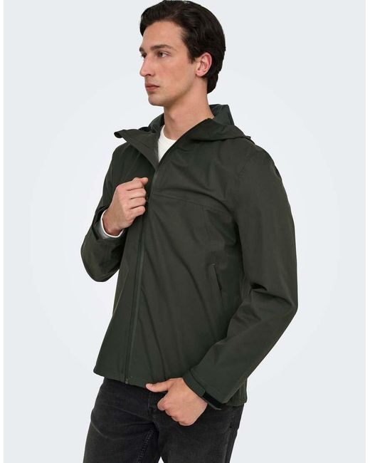 Only & Sons Gray Jacket for men