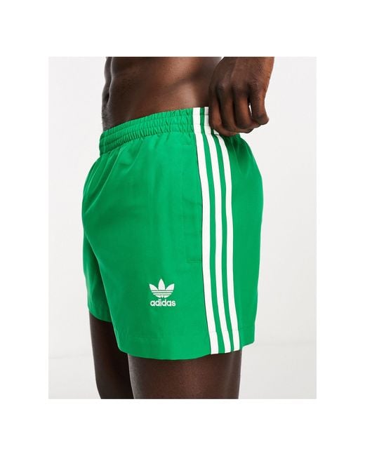 adidas Originals Swim Shorts in Green for Men Lyst UK