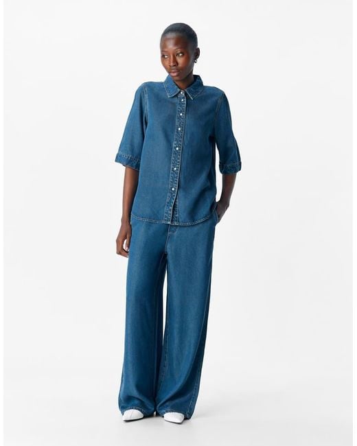 Object Blue Denim Shirt