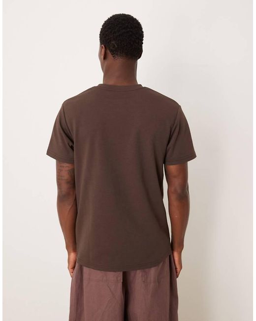ASOS Brown Breathemaxtm Heavyweight Regular Fit T-shirt for men