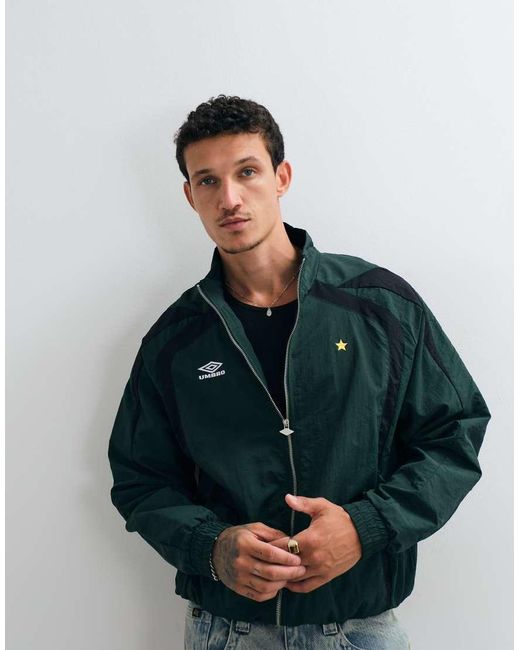 Umbro Blue Relaxed Track Jacket for men