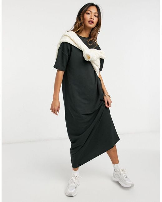 Mango Gray Maxi T-shirt Dress