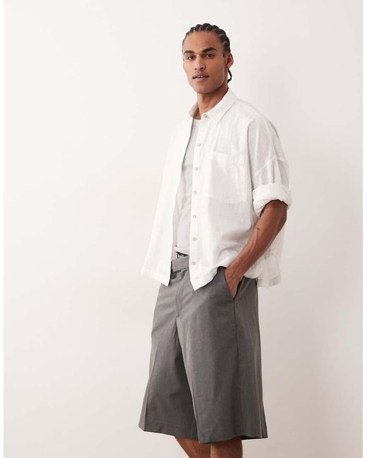 Jack & Jones Natural Longline Tailored Shorts for men