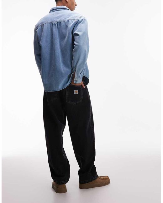 Carhartt Blue Brandon Loose Straight Fit Jeans for men