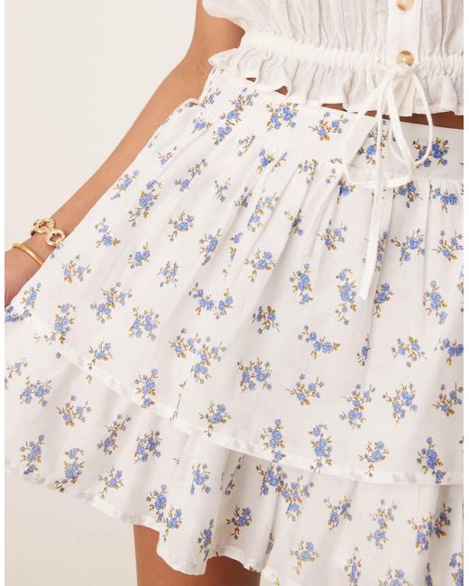 ASOS Natural Rara Skirt