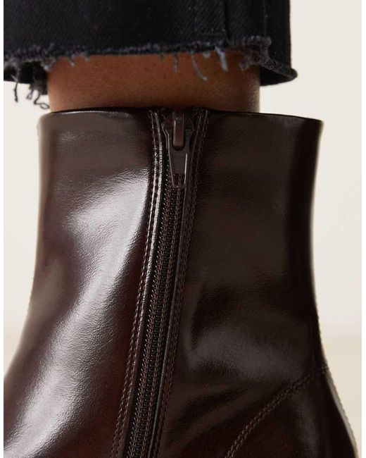 ASOS Black Relay Smart Heeled Ankle Boots