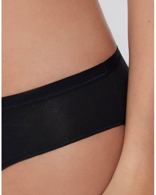 Tezenis Black Cotton Knickers