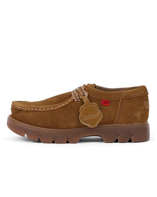 Kickers Brown Shoe Lennon Wall Suede Shoe