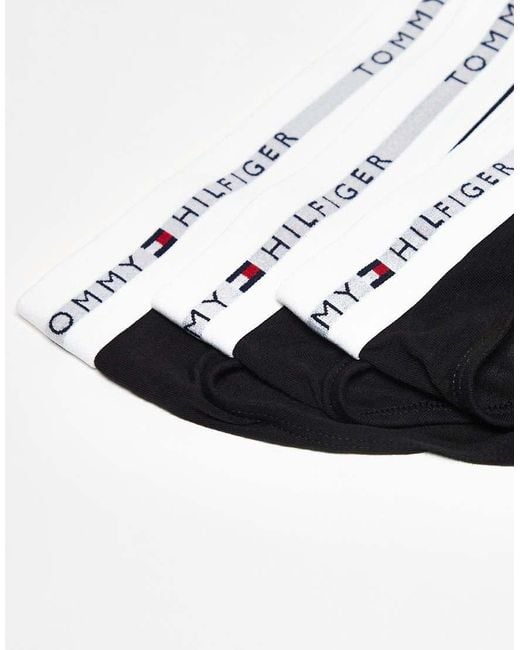 Signature Cotton Essentials di Tommy Hilfiger in Black da Uomo