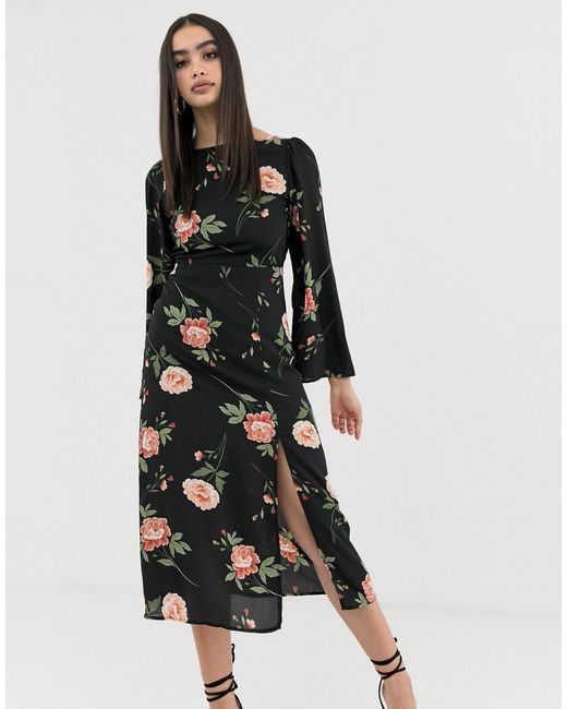 fashion union low back midi dress