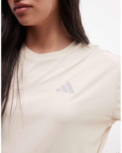 Adidas Originals White Adidas Running Essentials T-shirt