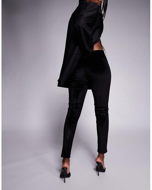 Leggings Negros De Pana Aterciopelada De ASOS de color Black