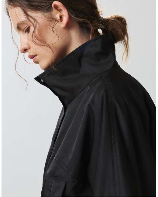 Pull&Bear Black Drawstring Waist Jacket