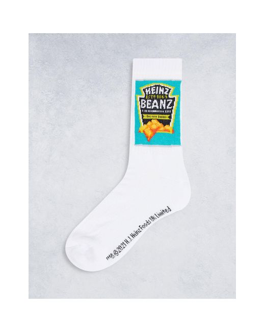 ASOS Heinz Baked Beans Sports Socks in White for Men Lyst
