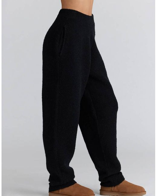 House Of Cb Blue Geena Wool Boucle Knit Trousers