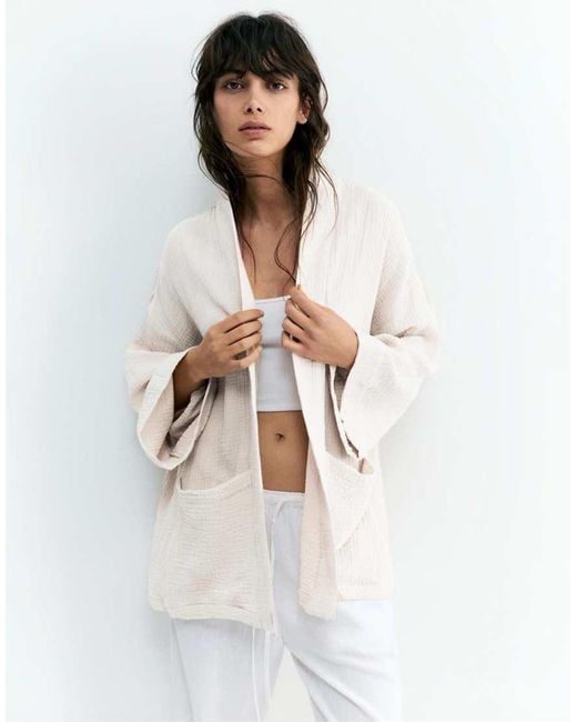 Kimono di Pull&Bear in White
