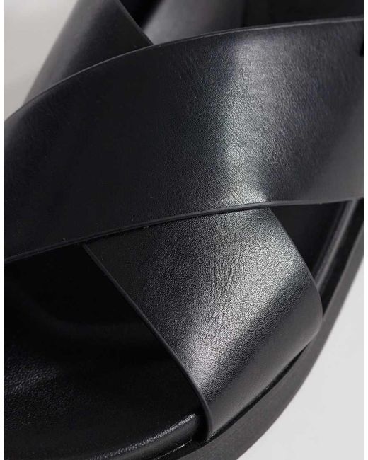 ONLY Black Cross Front Sandals