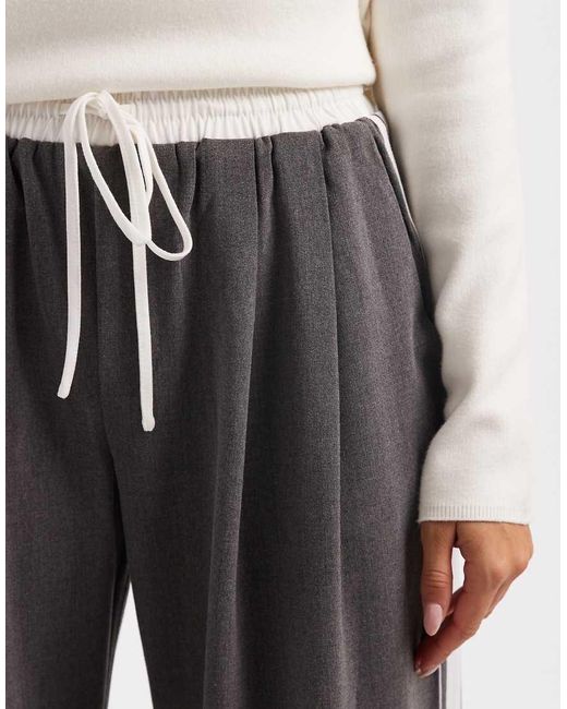 Cotton On White Luis Pull On Suiting Pant