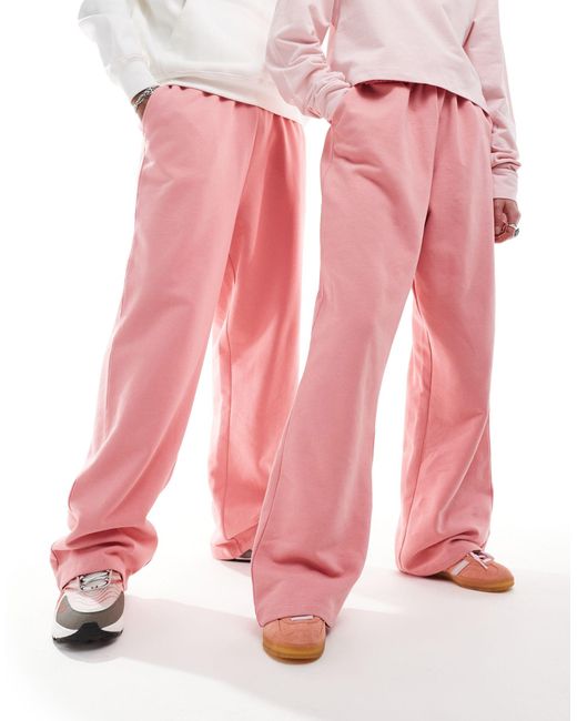 Unisex - joggers comodi rosa di Collusion in Pink