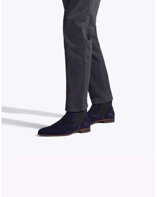 KG by Kurt Geiger Blue Pax Chelsea Boots for men