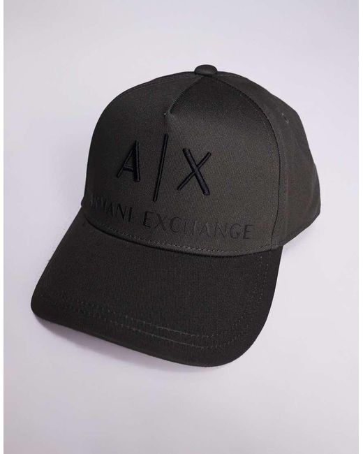 Cappellino Con Visiera E Logo Grande di ARMANI EXCHANGE in Gray da Uomo