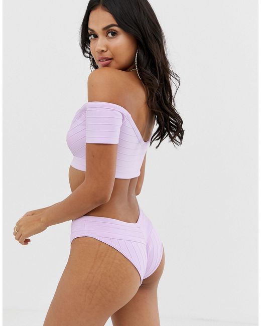asos lilac bikini