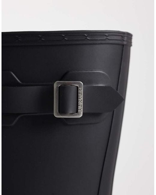 Hunter Black Original Short Wellington Boots for men