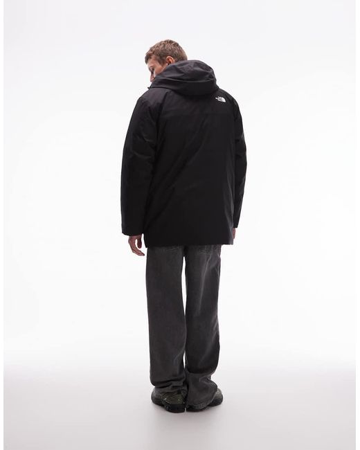 The North Face Black Mtn Range Down Insulated Waterproof Hooded Parka Jacket for men