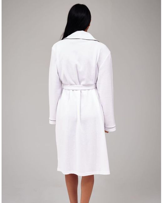 Loungeable White Lightweight Towelling Robe