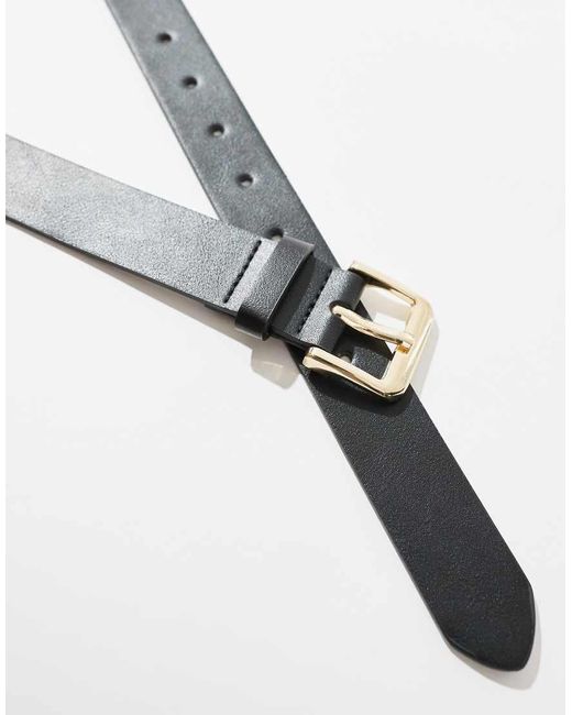 Pieces Brown Leather Look Belt
