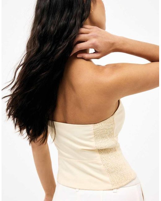 NA-KD White Sharp Corset Top