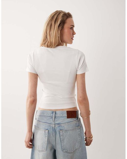 Miss Selfridge Blue 2 Pack Baby Tee