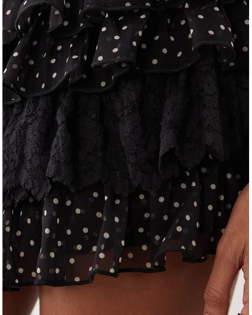 Miss Selfridge White Ruffled Bloomer Shorts