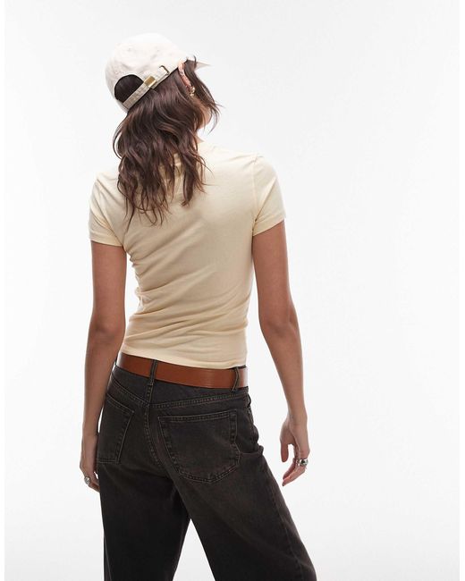 Tommy Hilfiger Natural Slim Linear Logo T-shirt