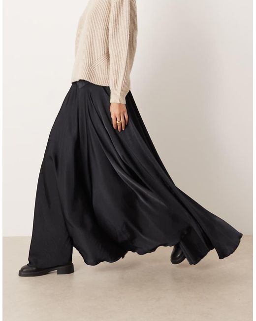 Free People White Chilco Maxi Skirt With Side Split