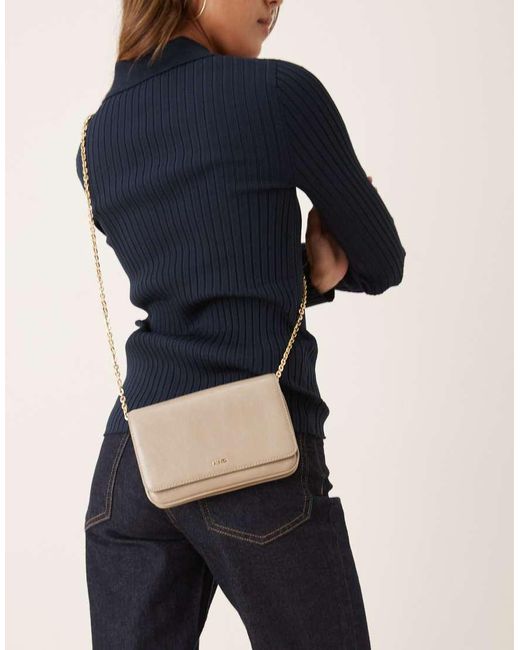 Borsa A Tracolla Color Tortora di Mango in Blue