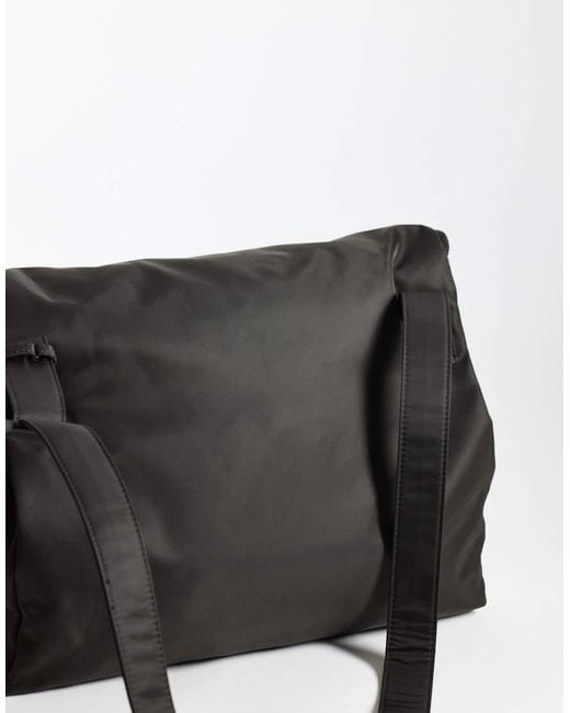ASOS Black Nylon Crossbody Bag for men