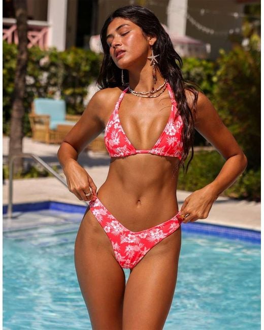 Kulani Kinis Pink Island Punch Y Cheeky Bikini Bottom