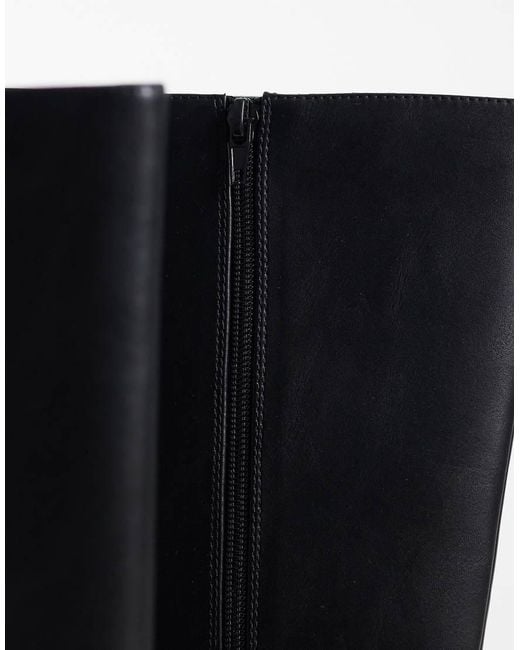 London Rebel Blue Paloma Refined Riding Boots