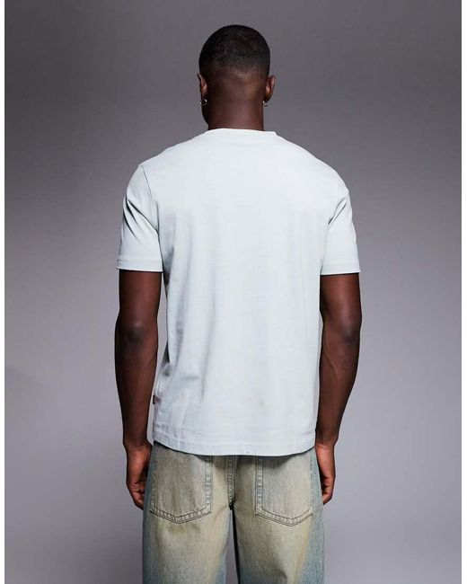 Boss White Insignia Chest Print Logo T-shirt for men