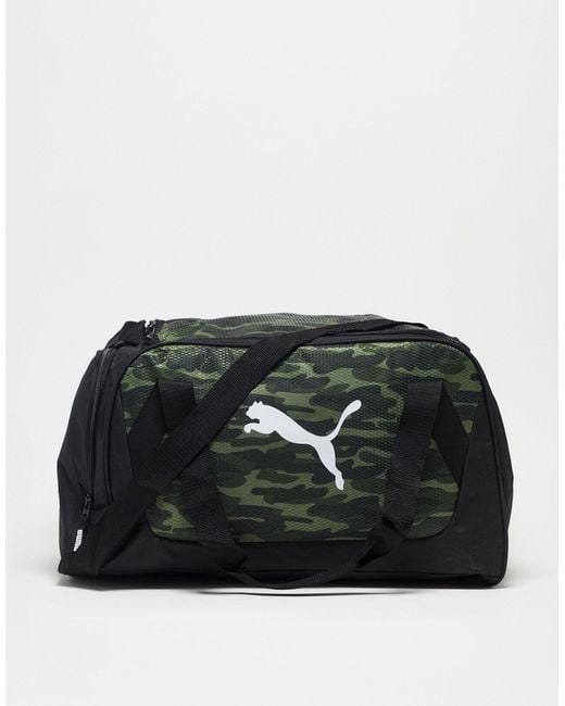 PUMA Black Evercat Contender 3.0 Camo Duffel Bag for men