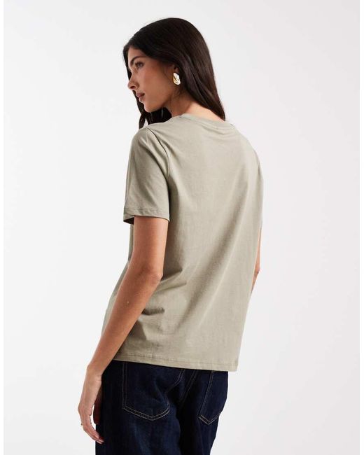 Pieces Blue Boxy T-Shirt