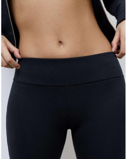 Pull&Bear Blue Interlock Flared Trousers